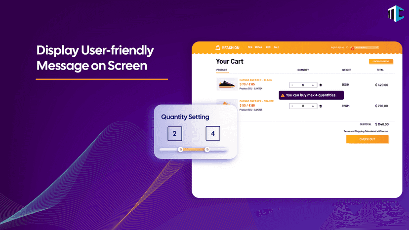3 - Display user-friendly message