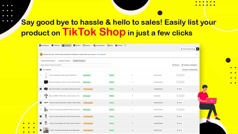 Tiktok Shop Product Listing on Shopify