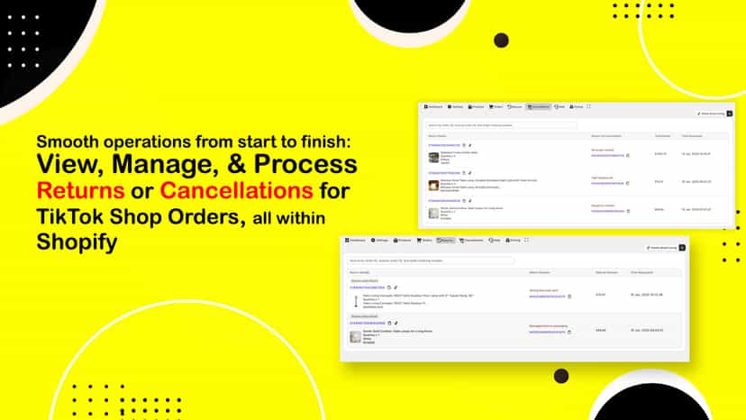 Returns and Exchange Tiktok Shop Order on Shopify