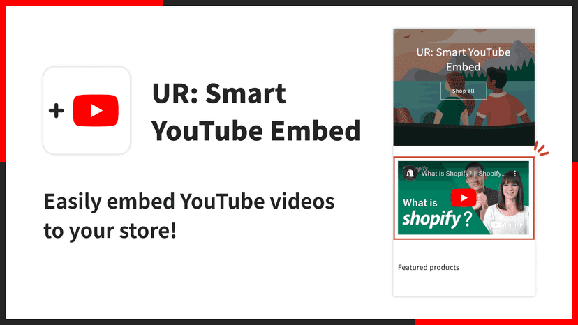 Easily embed YouTube videos to your store!