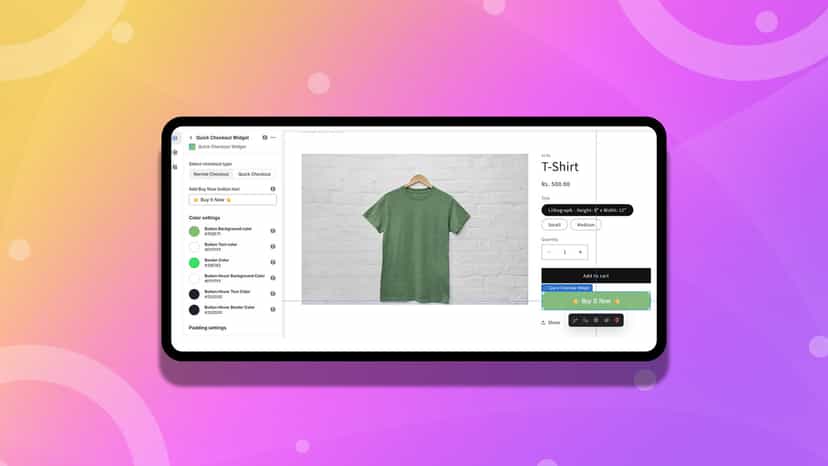 Checkout Buy Now Backend View