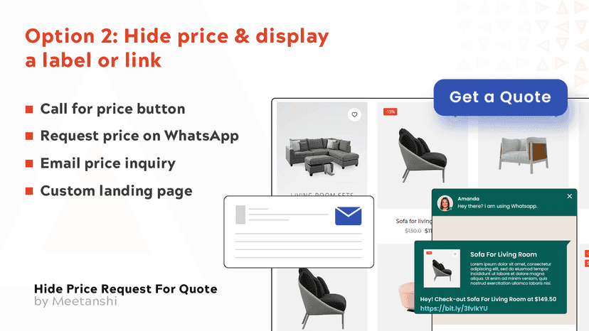 Meetanshi Request Quote & Hide Price Display Label OR Link