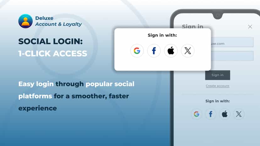 deluxe app social login integration