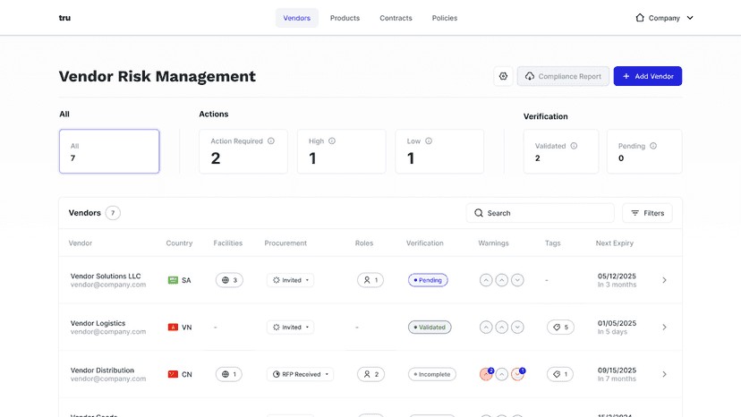 Automatically monitor and screen your vendors without any hassle