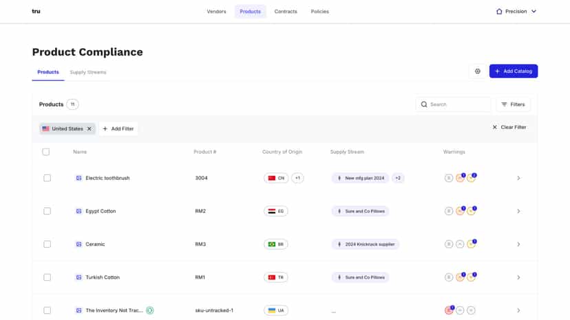 Quickly find products that meet criteria your ops team look for
