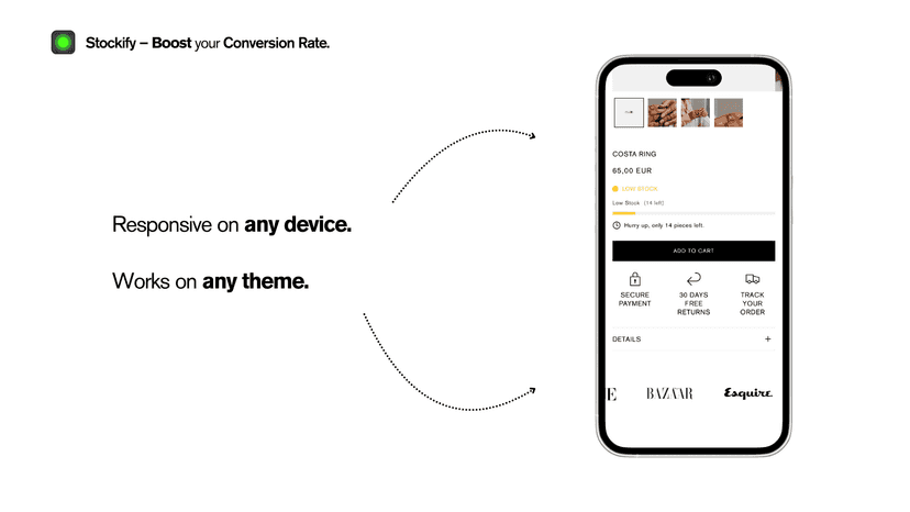 Works on all devices and themes.