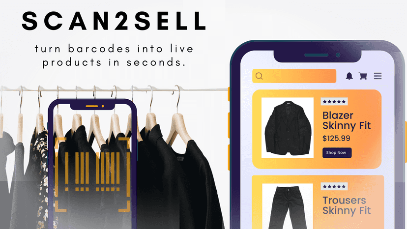 Scan products to get online fast