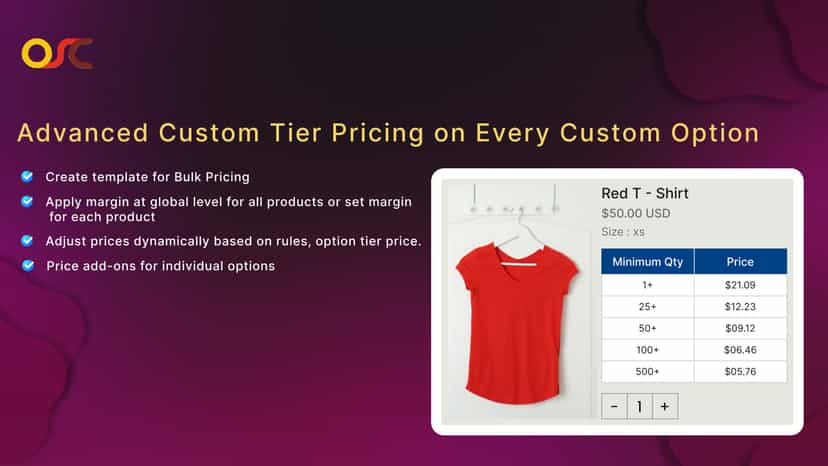 Add-On Tier Pricing