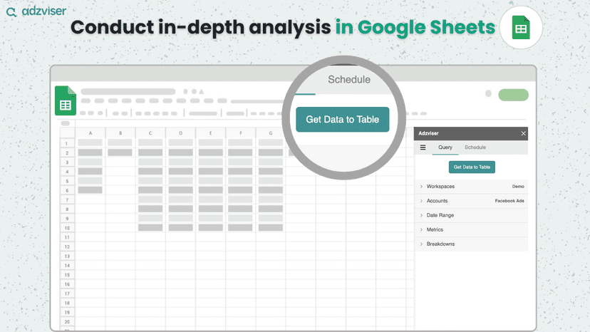 Adzviser on Google Sheets