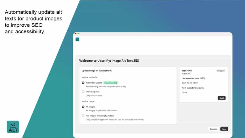 Automatically update alt texts for product images to improve SEO