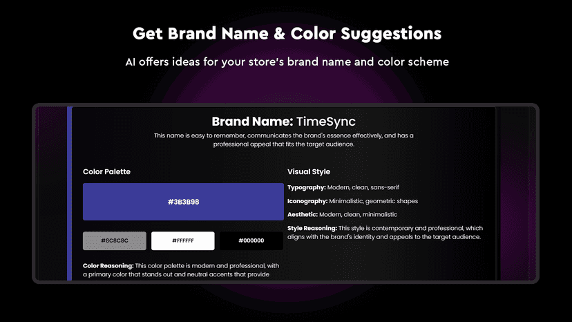 Get Brand Name & Color Suggestions