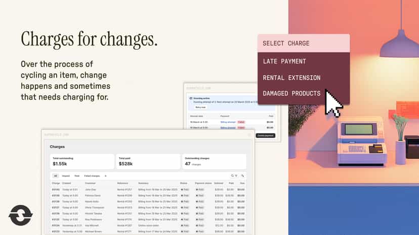 Charges for changes.