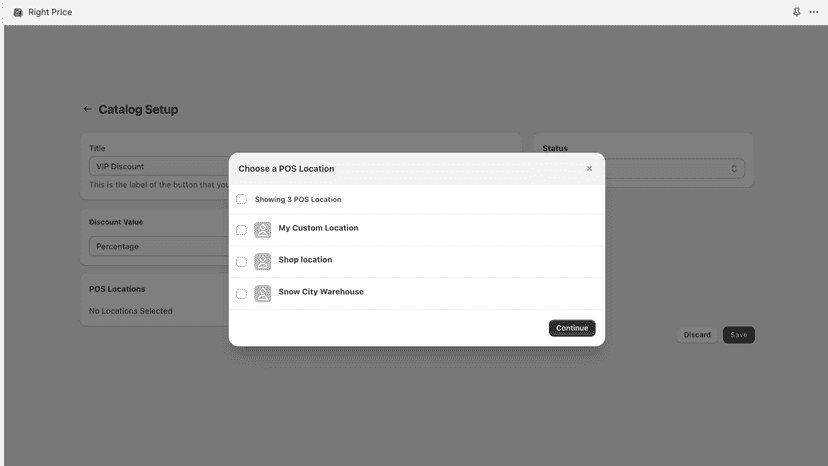 Easily limit discounts to specific POS locations