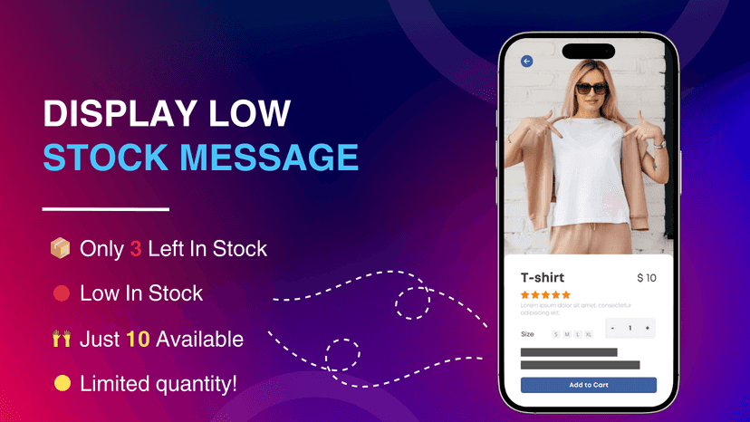 Low Stock Message