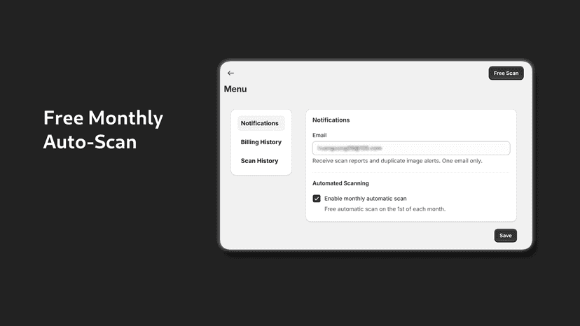 Alt text: Quick options to resolve duplicate images.