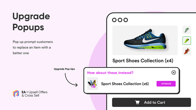 upgrade popups