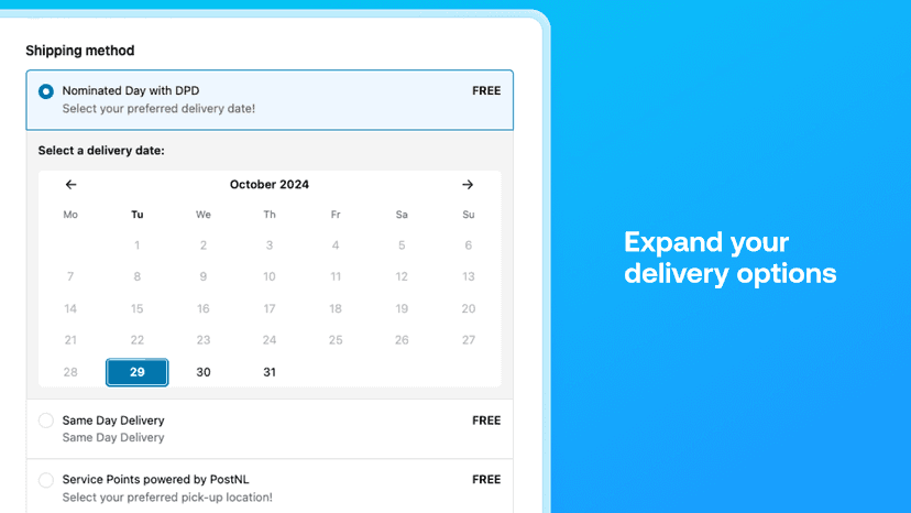 Expand your delivery options