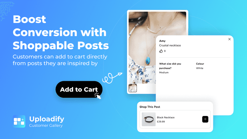 Shoppable posts to engage customers