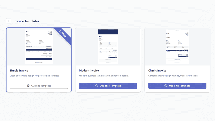 Invoice Pilot Shopify app dashboard preview