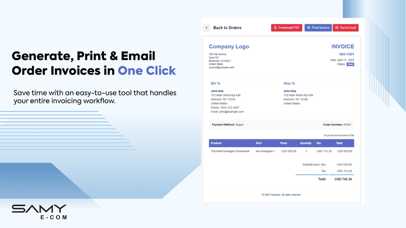 Invoice maker