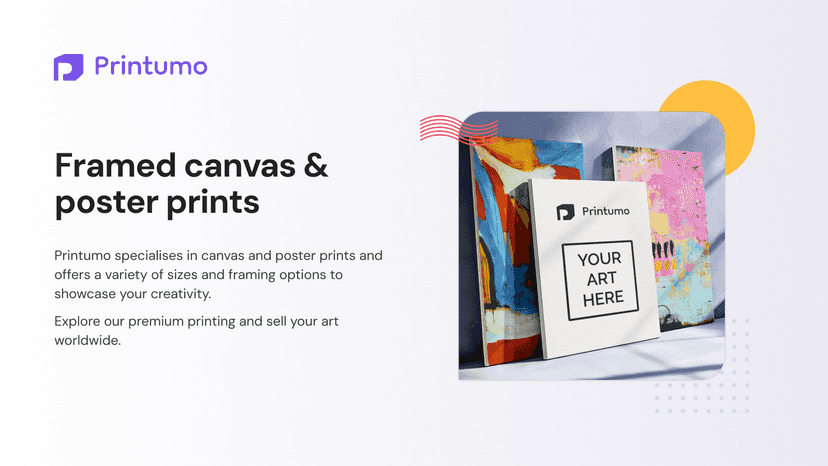 Framed canvas and poster prints