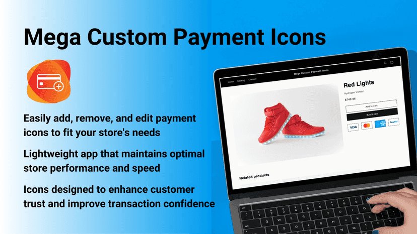 Mega Custom Payment Icons - enhance customer trust