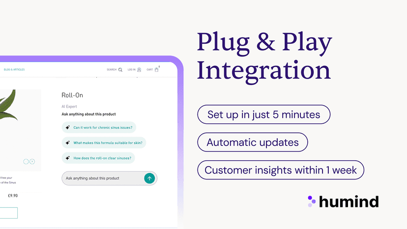 Plug & Play integration: Set up in just 5 minutes
