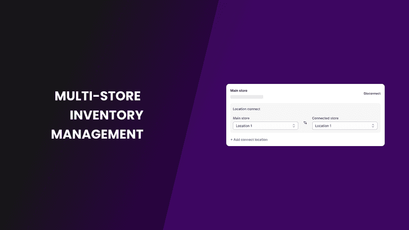 Automatic sync inventory between multiple stores, stock sync