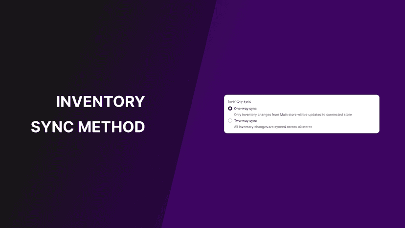 One-way or two-way sync between main and connected stores