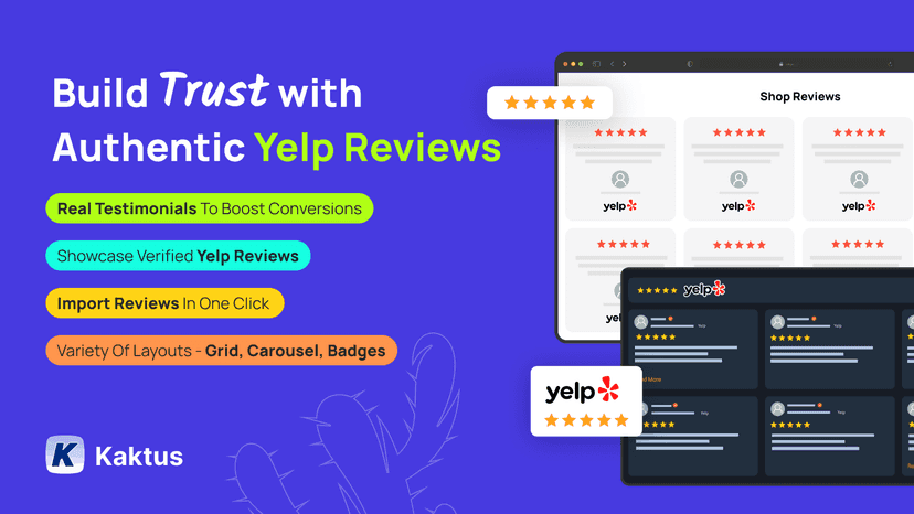 Yelp reviews banner