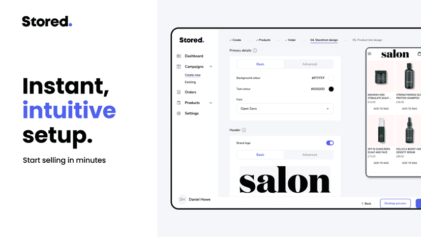 Enjoy a simple and intuitive process for building microsites