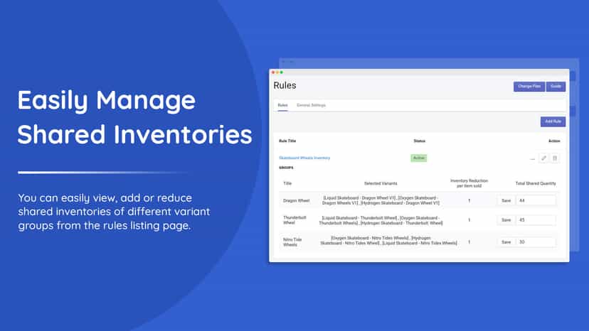 Easily Manage Inventories