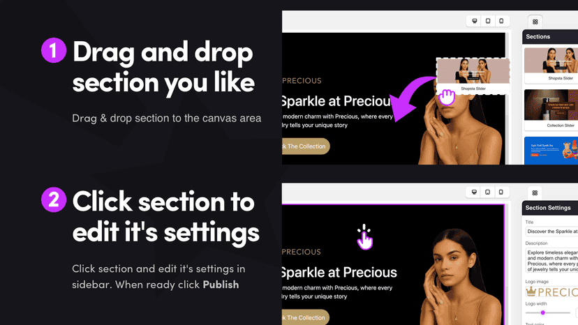Landing page builder