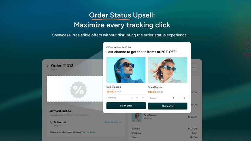 Order status page