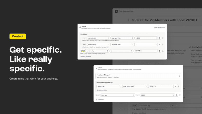 Create rules that work for your business.