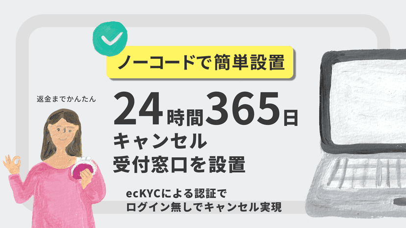 24時間365日、自動キャンセル窓口を設置