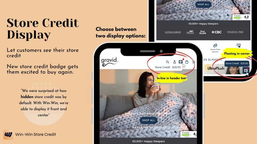 Store Credit Display
