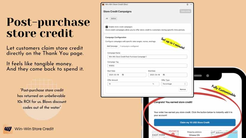 Post-Purchase Store Credit