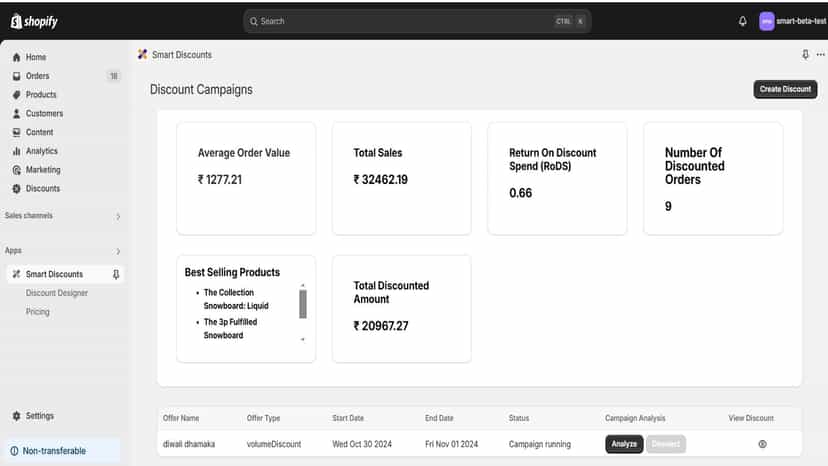 Home page / Dashboard page