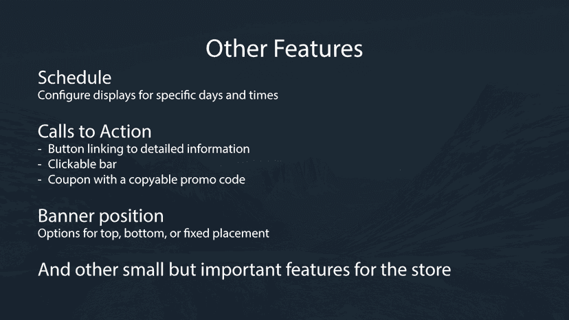Other Features