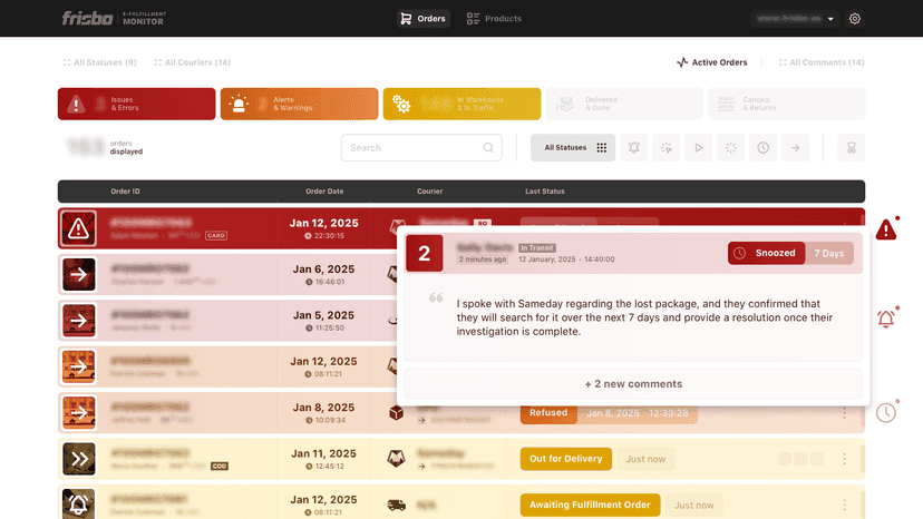 Collaboration feature with reminders for team task management.