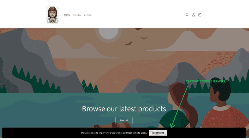 cookies banner