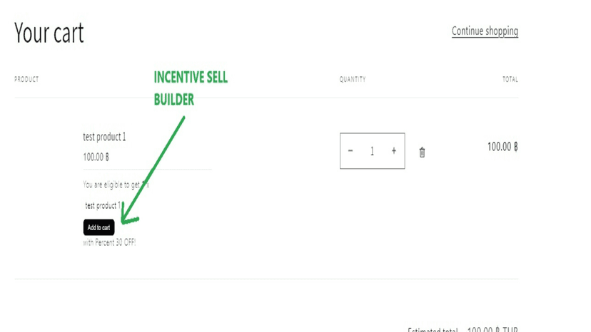 Incentive sell builder