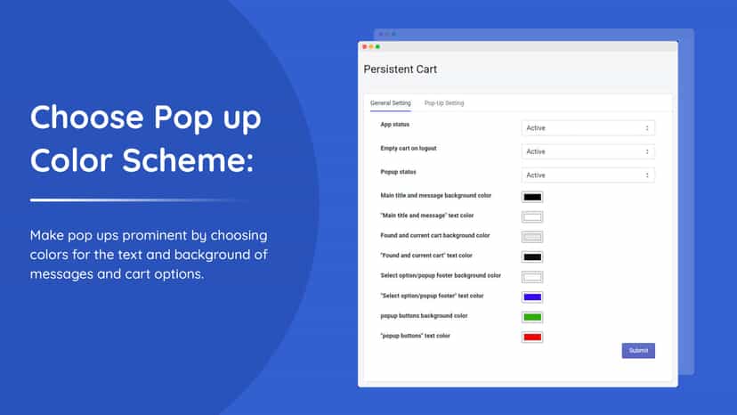 Popup Color Customization