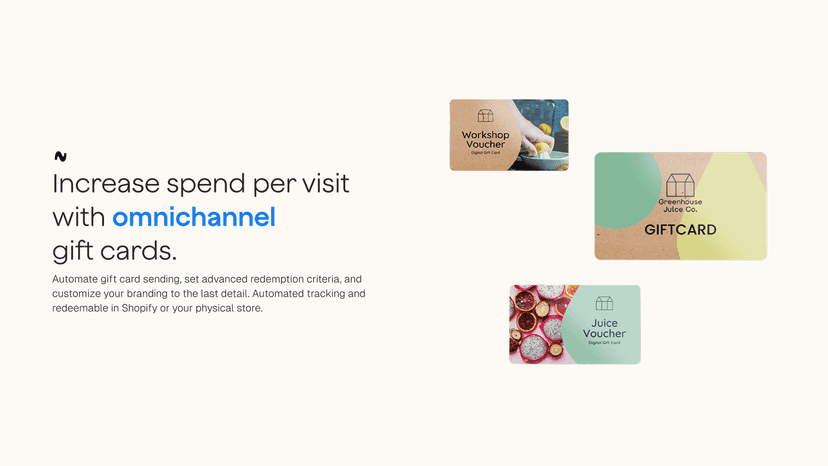 Overview of gift card solution integration in Shopify & in-store
