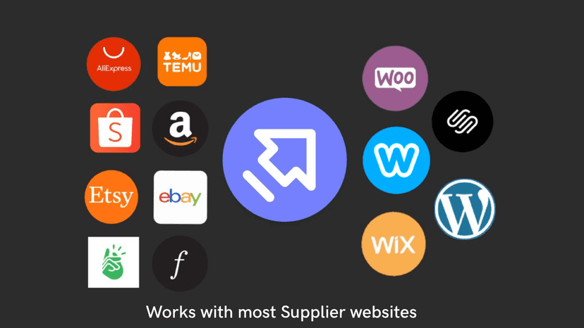 Works with most supplier websites