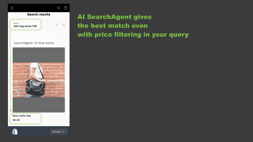 The best match even with price filtering in your query