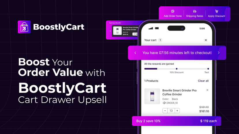 BoostlyCart Cart Drawer Upsell