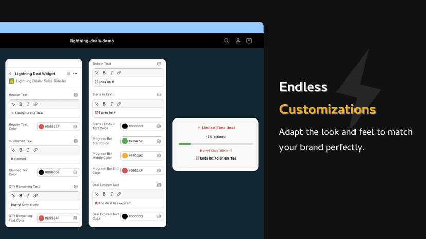Endless Customizations