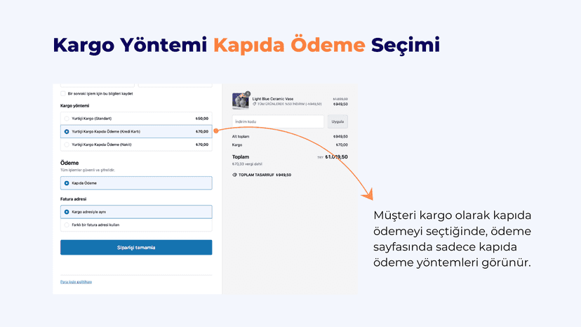 Ödeme & Kargo Gizleme